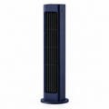 Breezemax Portable Tower Fan with Remote, Rechargeable Bladeless Air Cooler Fan, USB-C Cooling Fan, 3 Speeds, Quiet Oscillating Mini Fan for Bedroom, Office, Dorm(Blue-Rechargeable)
